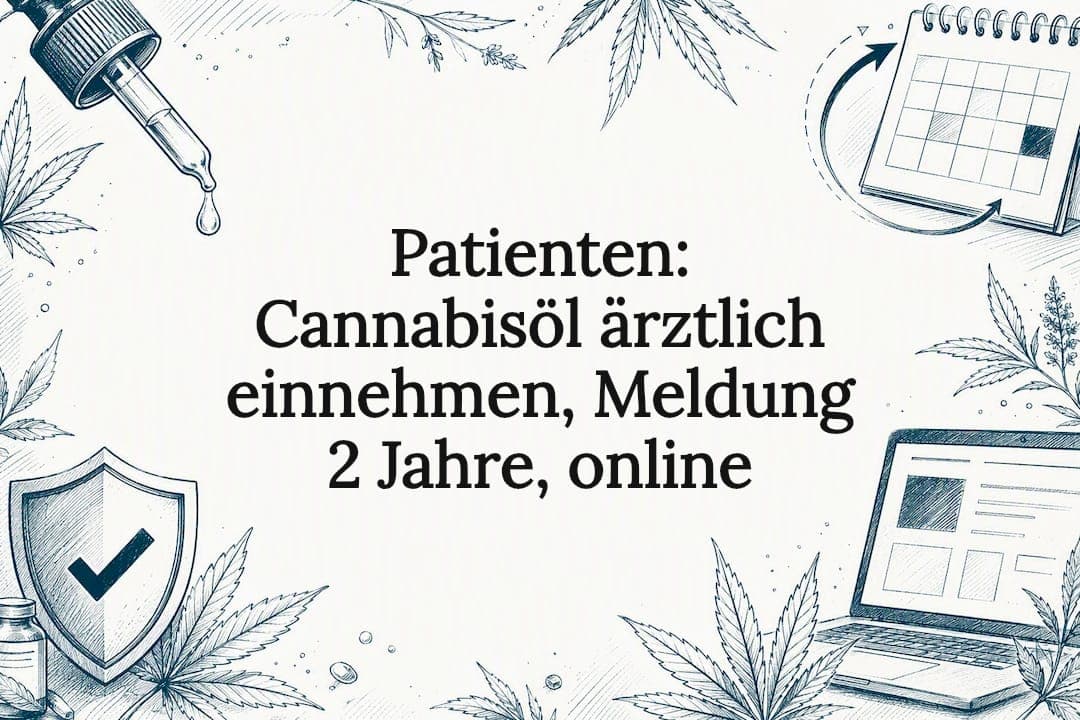 Patienten: Cannabisöl ärztlich einnehmen, Meldung 2 Jahre, online